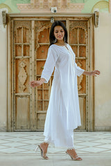 Chameli - White Soft Cotton Kurta Coord Set