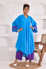 Vivid Vibes Blue Kurta Co-ord Set