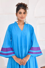 Vivid Vibes Blue Kurta Co-ord Set