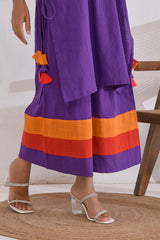 Vivid Vibes Purple Kurta Set