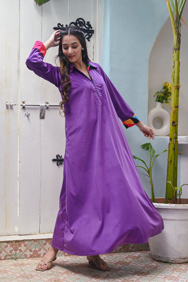 Nighty: Buy Nighty Dress, Cotton Kaftan Nighty, Full Sleeve Nighty for  Women Online – thesaffronsaga