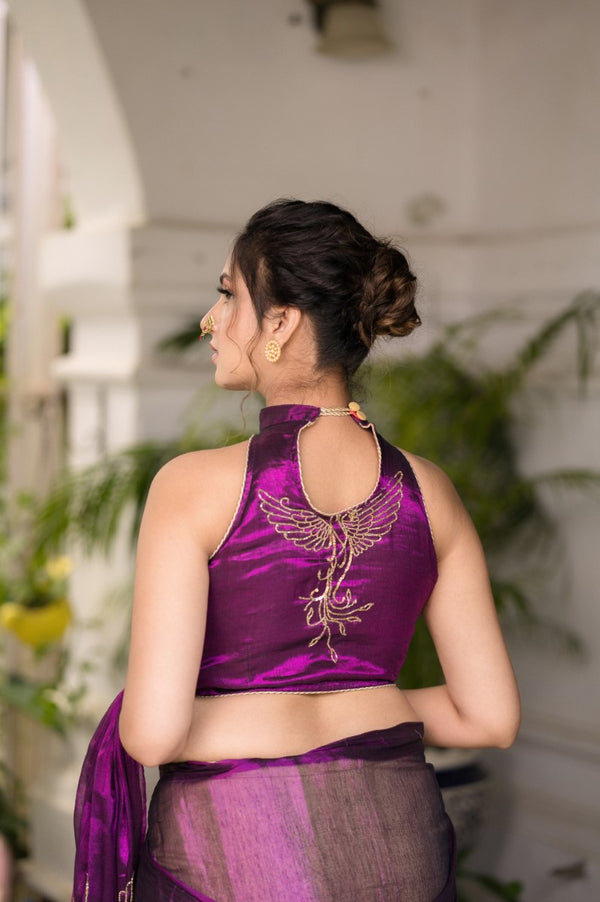 PURPLE PHOENIX - Silk Blouse